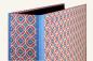 Preview: Folder blue-red-white with diamonds